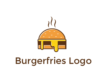 burger with steam and dripping cheese