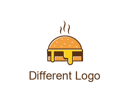 burger with steam and dripping cheese