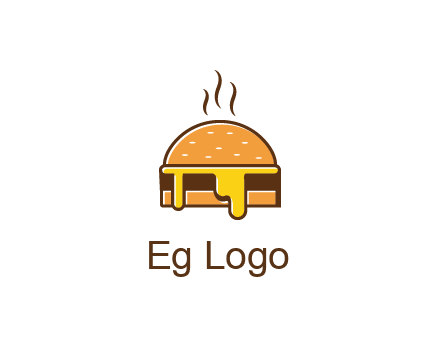 burger with steam and dripping cheese