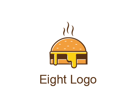 burger with steam and dripping cheese