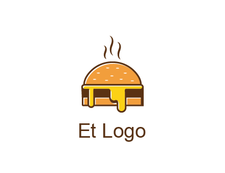 burger with steam and dripping cheese