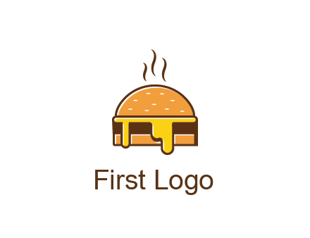 burger with steam and dripping cheese