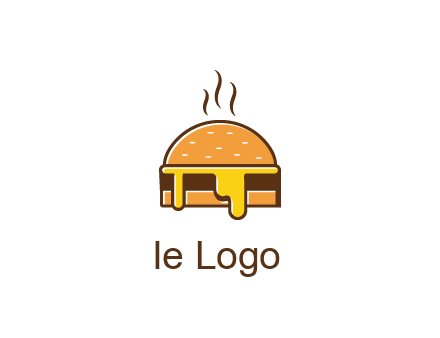 burger with steam and dripping cheese