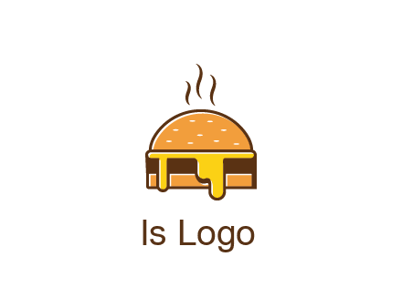 burger with steam and dripping cheese