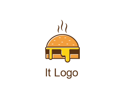 burger with steam and dripping cheese