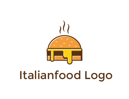 burger with steam and dripping cheese