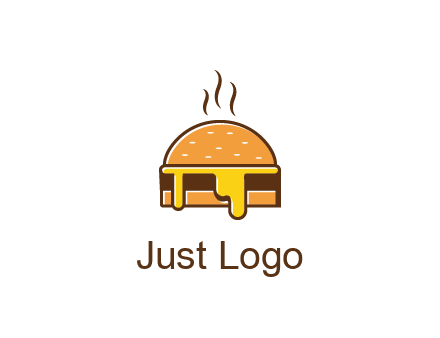 burger with steam and dripping cheese