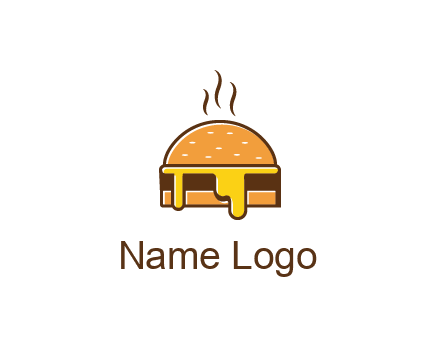 burger with steam and dripping cheese