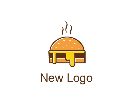 burger with steam and dripping cheese