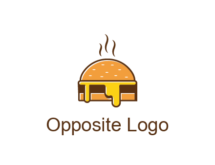 burger with steam and dripping cheese