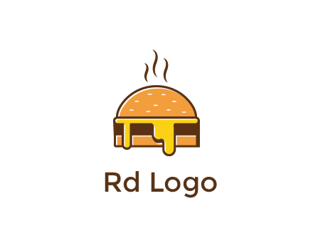 burger with steam and dripping cheese