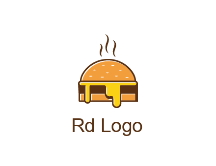 burger with steam and dripping cheese