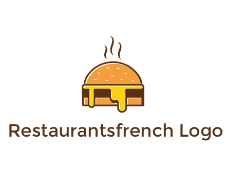 burger with steam and dripping cheese