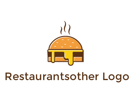 burger with steam and dripping cheese