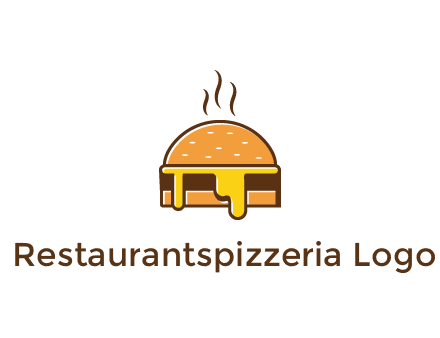 burger with steam and dripping cheese