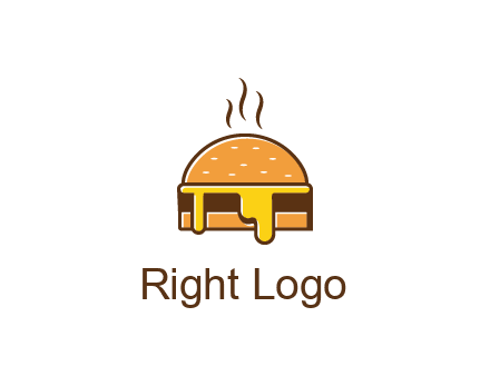 burger with steam and dripping cheese
