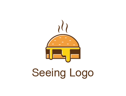 burger with steam and dripping cheese