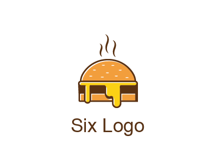 burger with steam and dripping cheese