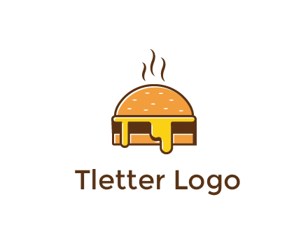 burger with steam and dripping cheese
