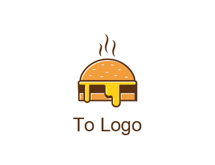 burger with steam and dripping cheese
