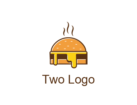 burger with steam and dripping cheese