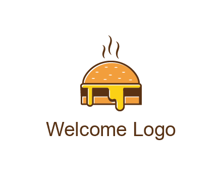 burger with steam and dripping cheese