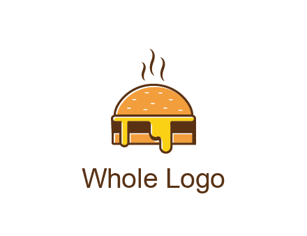 burger with steam and dripping cheese