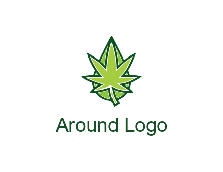 water droplet behind marijuana leaf