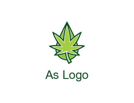 water droplet behind marijuana leaf