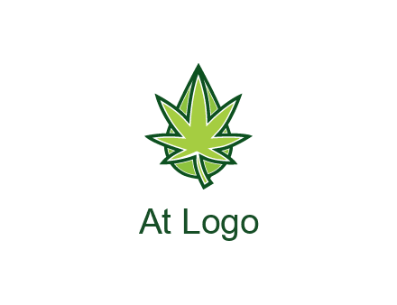 water droplet behind marijuana leaf