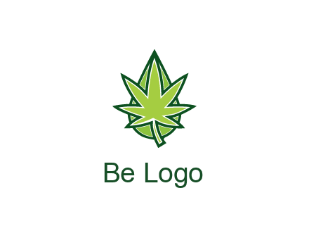 water droplet behind marijuana leaf