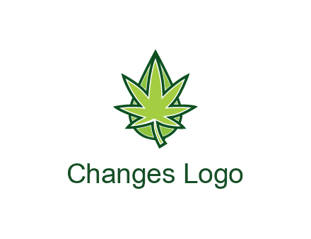 water droplet behind marijuana leaf