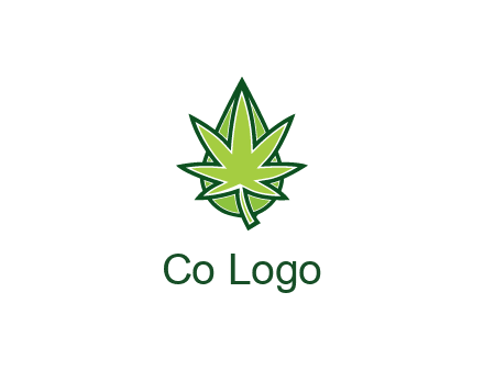 water droplet behind marijuana leaf