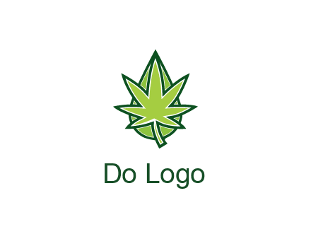 water droplet behind marijuana leaf