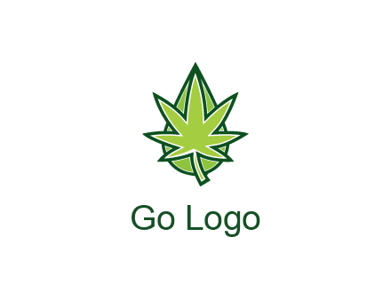 water droplet behind marijuana leaf