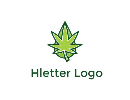 water droplet behind marijuana leaf