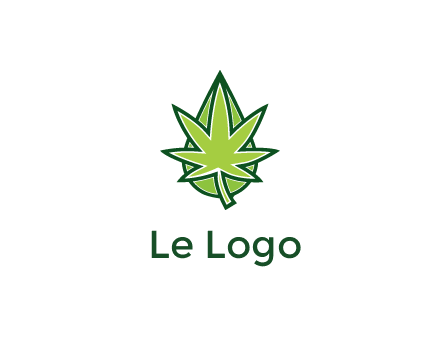 water droplet behind marijuana leaf