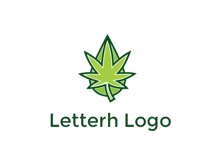 water droplet behind marijuana leaf