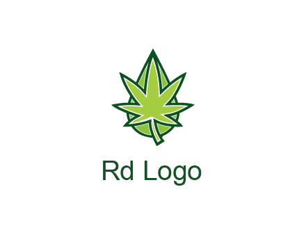 water droplet behind marijuana leaf