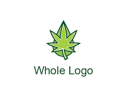 water droplet behind marijuana leaf