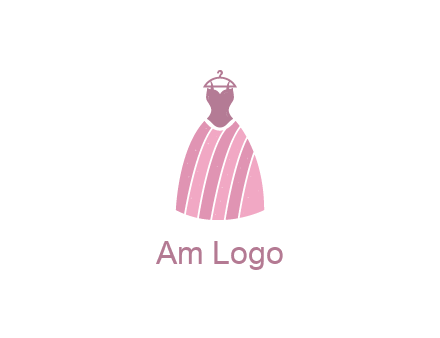 lady dress hanging on hanger