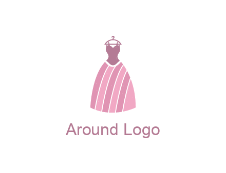lady dress hanging on hanger