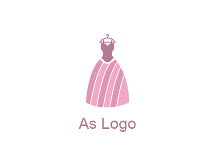 lady dress hanging on hanger