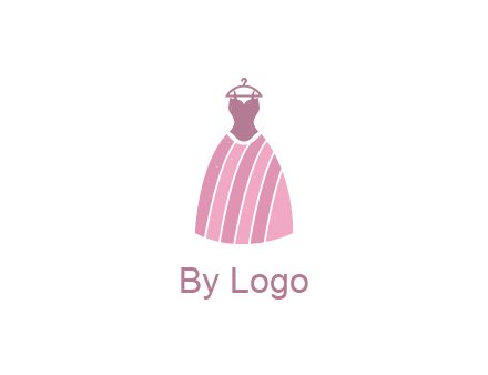 lady dress hanging on hanger