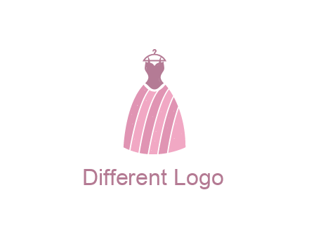 lady dress hanging on hanger