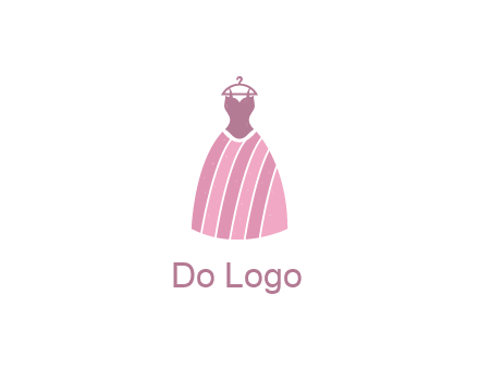 lady dress hanging on hanger