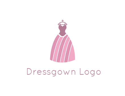 lady dress hanging on hanger