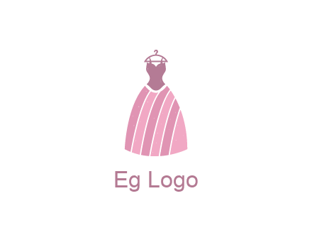 lady dress hanging on hanger