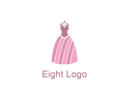 lady dress hanging on hanger