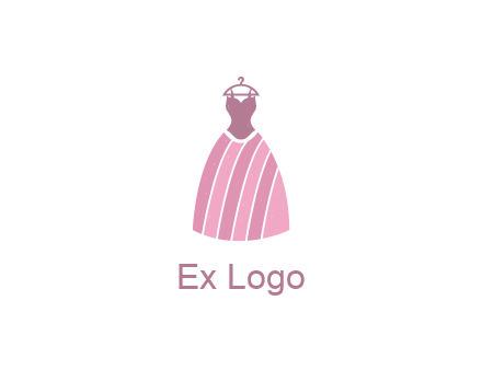 lady dress hanging on hanger